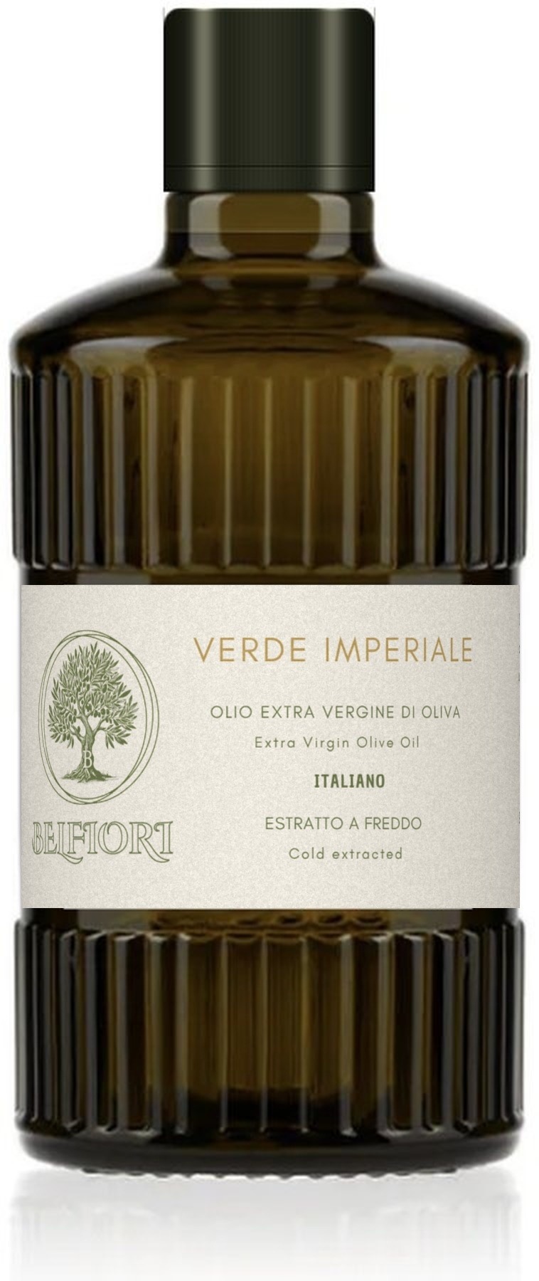 Olio extravergine Verde Imperiale, monocultivar Canino, in bottiglia da 500 ml